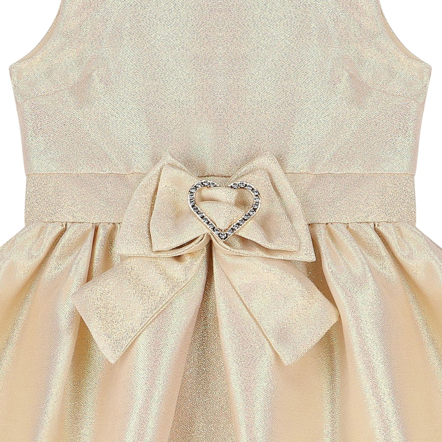 Girls Gold Glitter Dress, 2, hi-res