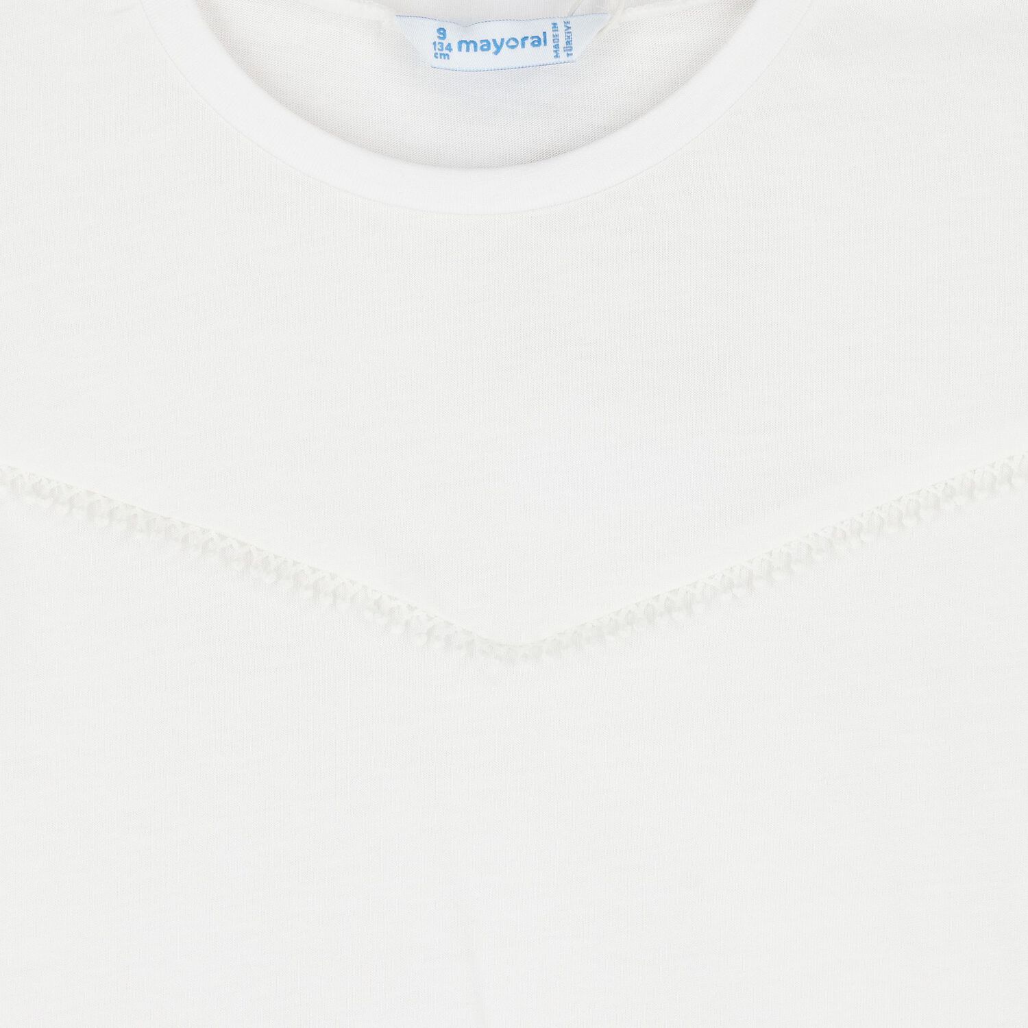 Girls White T-Shirt, 1, hi-res