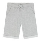 Boys Grey Logo Shorts, 2, hi-res
