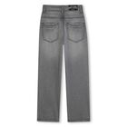 Boys Grey Logo Denim Jeans, 1, hi-res