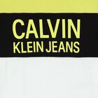 تيشيرت بالشعار باللون الاصفرالنيون  والاسود للاولاد, 1, hi-res