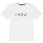 Boys White Logo T-Shirt, 4, hi-res
