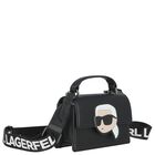 حقيبة يد أيكونيك كارل سوداء للبنات, 1, hi-res