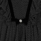 Girls Black & White Dot Chiffon Dress, 1, hi-res