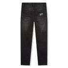 Boys Black Logo Jeans, 1, hi-res