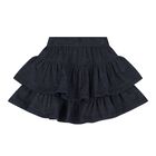 Younger Girls Ivory & Blue Skirt Set, 1, hi-res