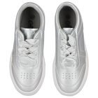 Girls Silver Logo Chunky Trainers, 1, hi-res