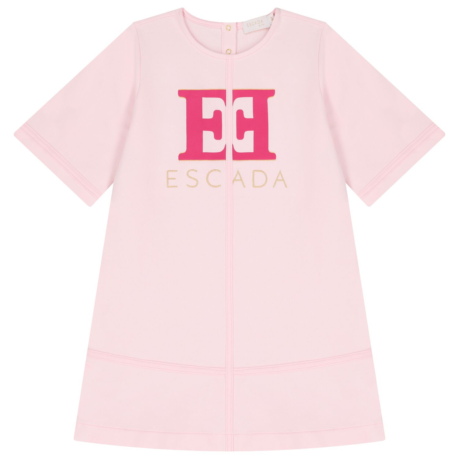Girls Pink Logo Dress, 2, hi-res