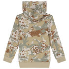 Beige & Green Trefoil Logo Camouflage Tracksuit, 1, hi-res