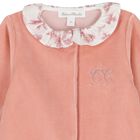 Baby Girls Pink & Ivory Toile De Jouy Babygrow, 3, hi-res