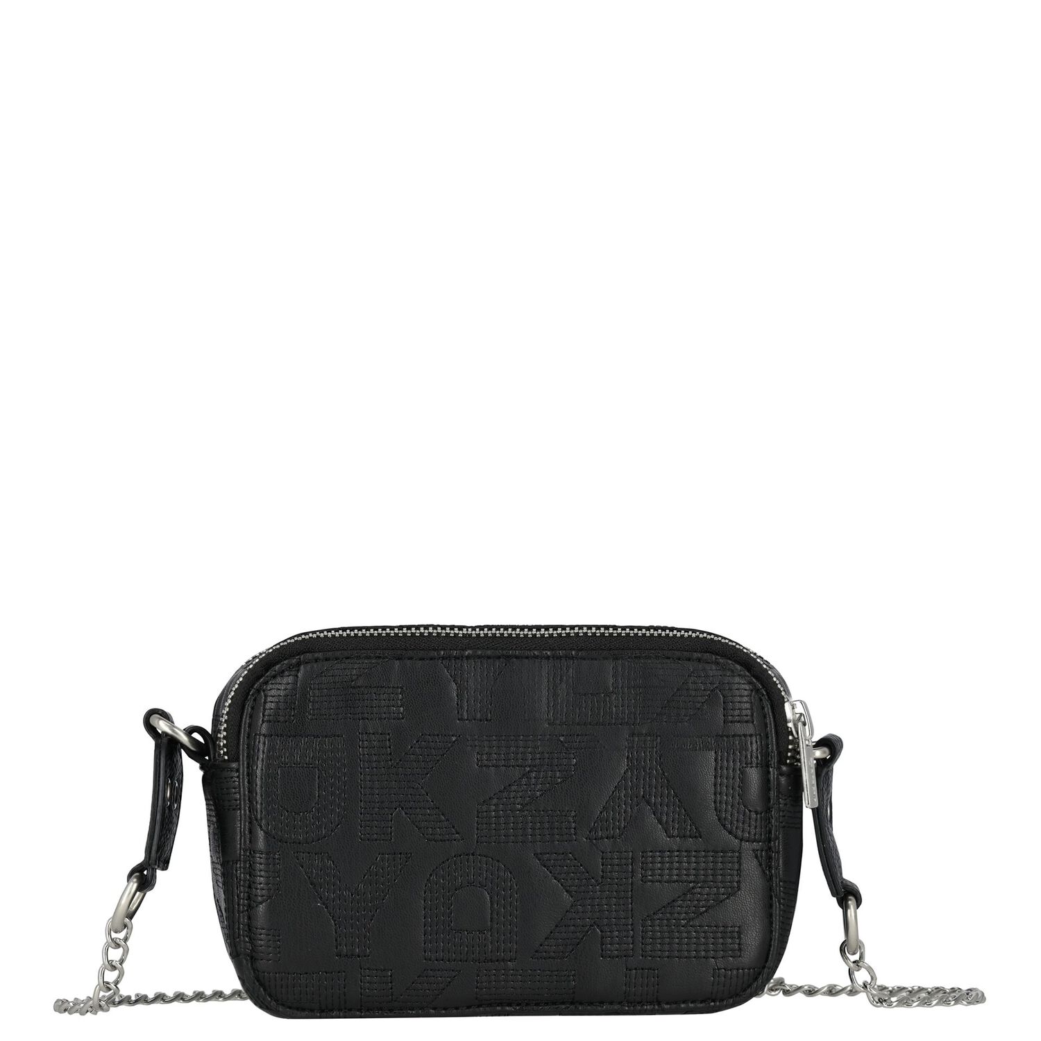 Girls Black Logo Handbag, 1, hi-res