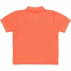 Younger Boys White Logo Polo Shirt, 1, hi-res