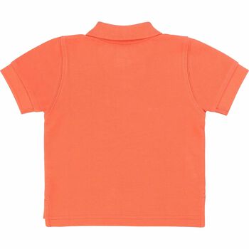 Younger Boys White Logo Polo Shirt