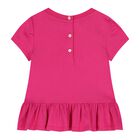 Baby Girls Pink & Navy Blue Polo Bear Leggings Set, 1, hi-res