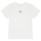 Girls Ivory Star T-Shirt, 1, hi-res