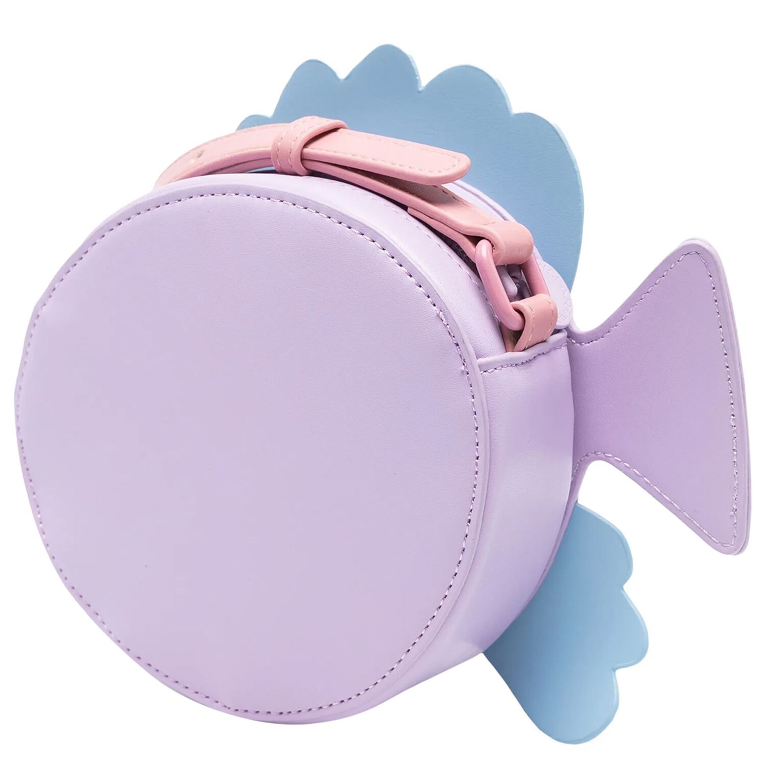 Girls Purple Fish Shoulder Bag, 1, hi-res