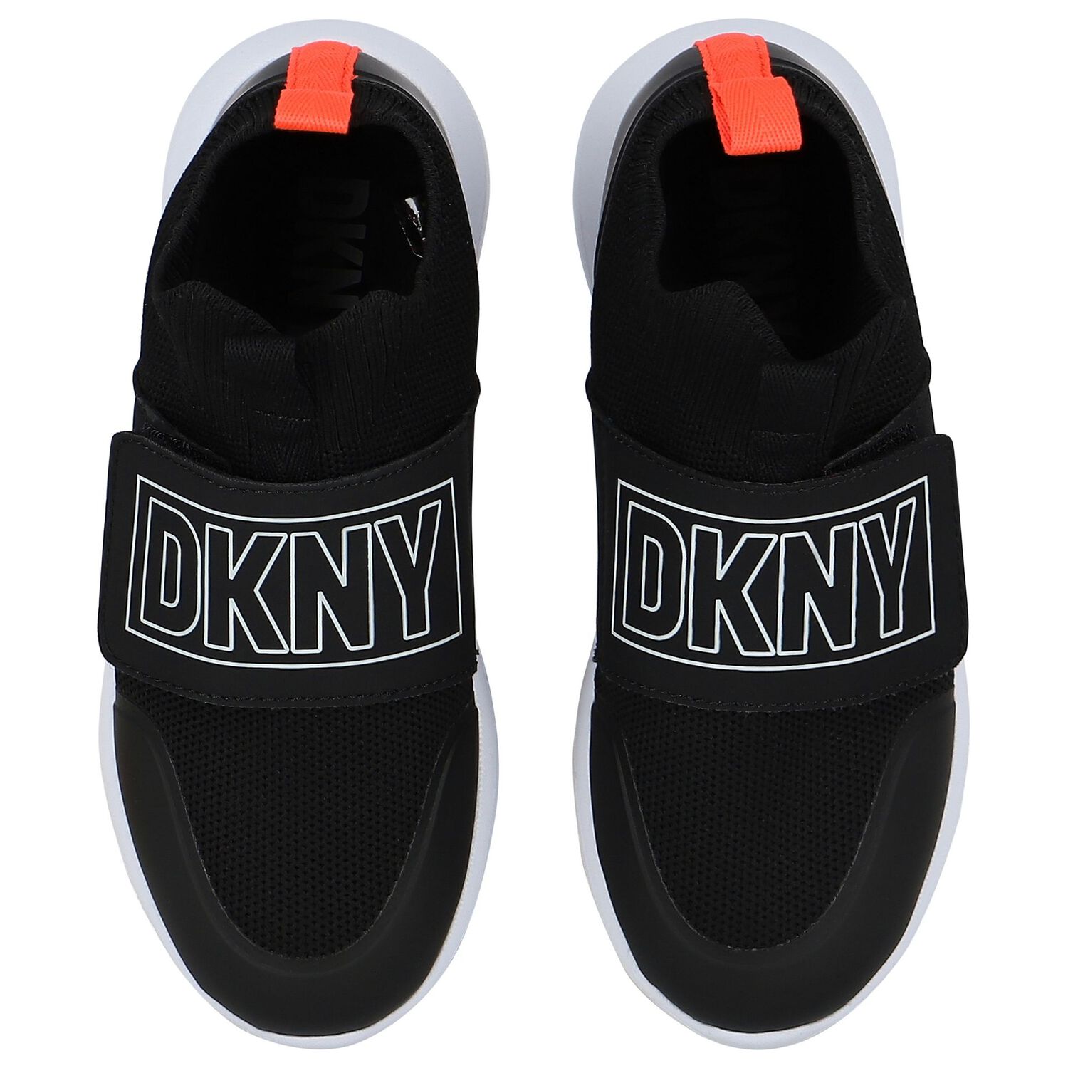 حذاء رياضى أولاد بالشعار باللون الأسود والأبيض, 1, hi-res