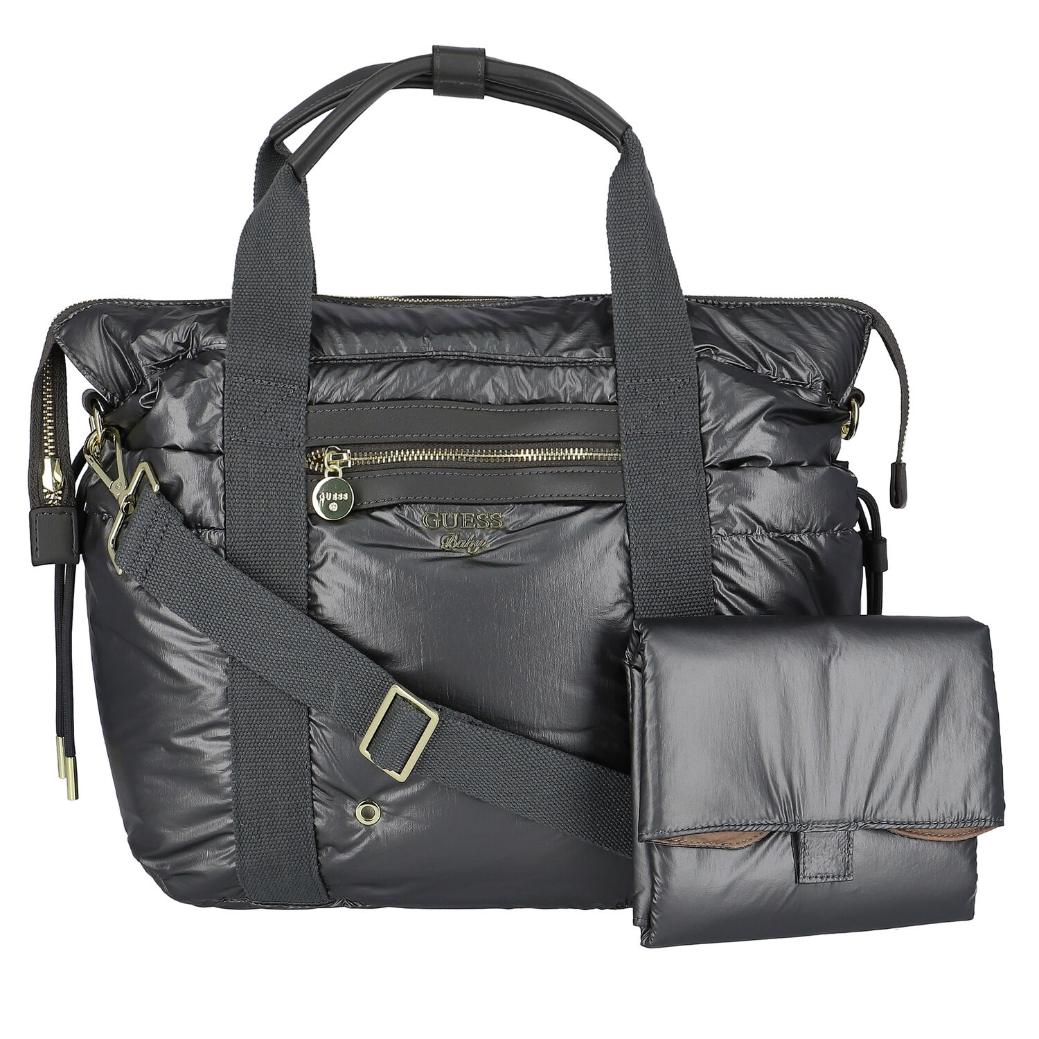 Grey Logo Baby Changing Bag, 2, hi-res