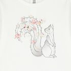 Girls Ivory Squirrel Long Sleeve Top , 1, hi-res