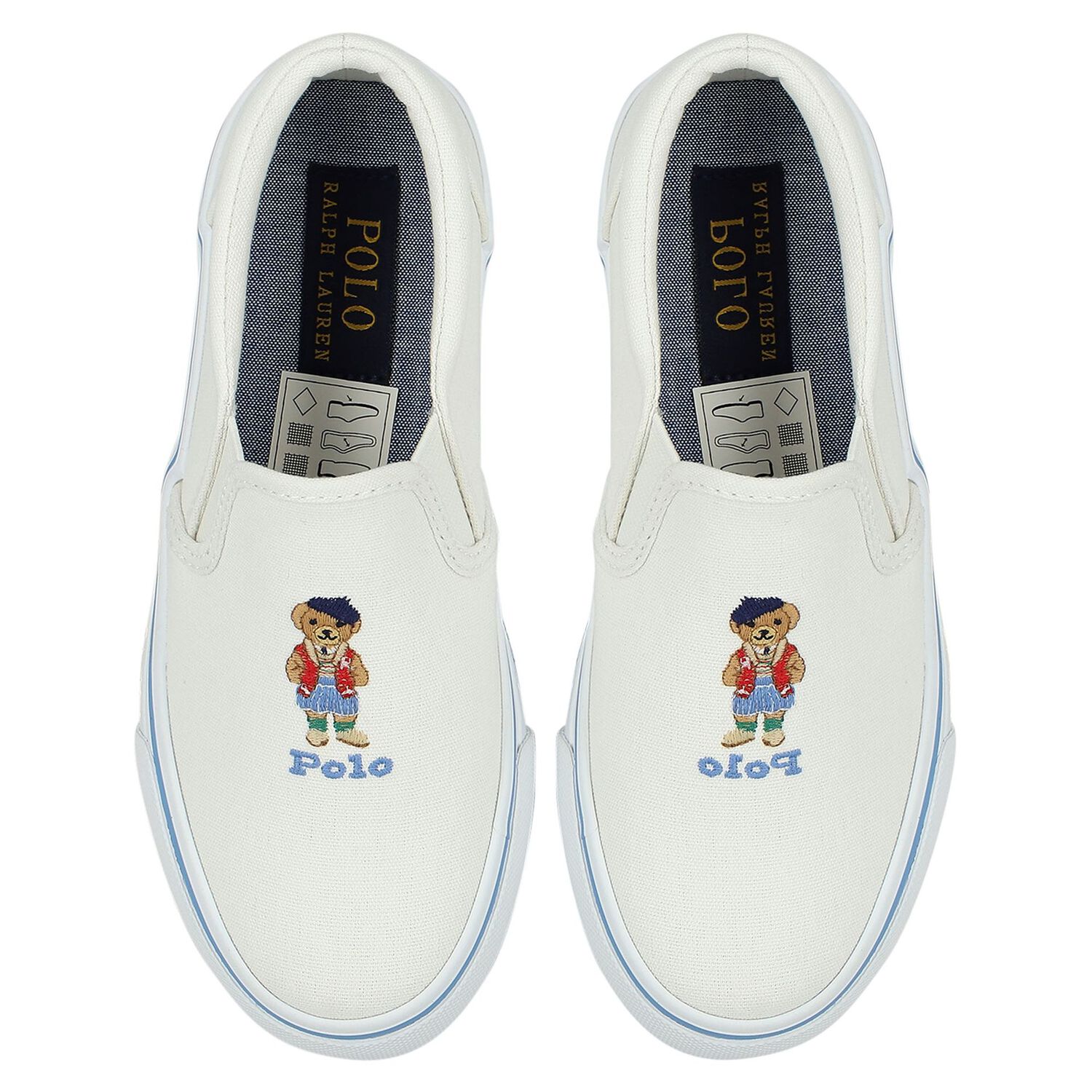 Girls Ivory Slip-On Trainers, 1, hi-res image number null
