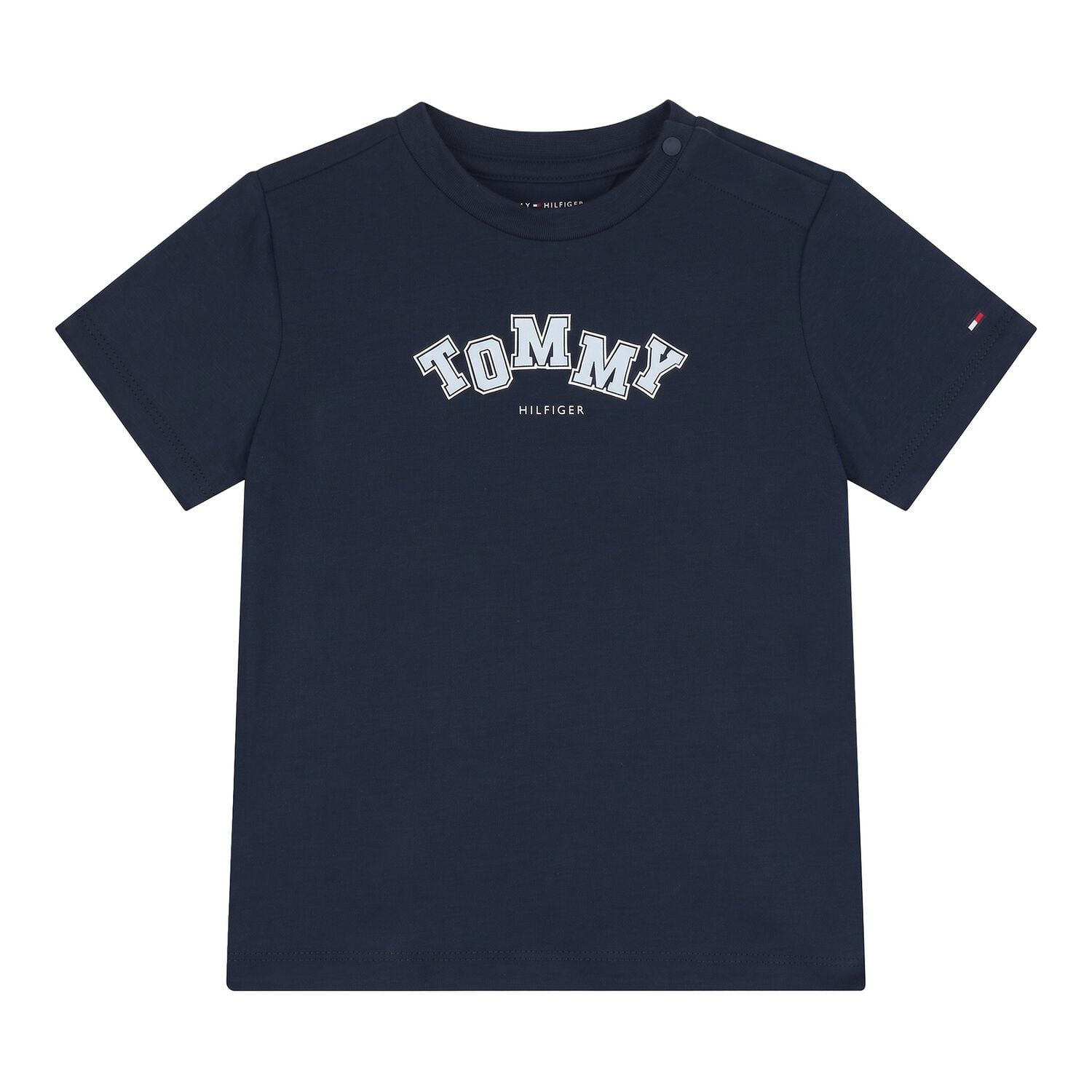 Baby Boys Navy Blue Logo T-Shirt, 1, hi-res