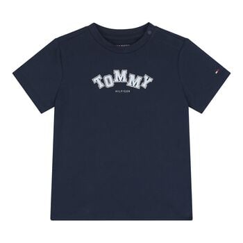 Baby Boys Navy Blue Logo T-Shirt