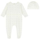Ivory Logo Babygrow & Hat Gift Set, 1, hi-res