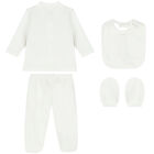Baby Boys Ivory & Beige 4-Piece Set, 1, hi-res
