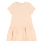 Younger Girls Pink Necklace Logo Dress, 2, hi-res