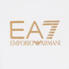 Girls White Logo T-Shirt, 6, hi-res