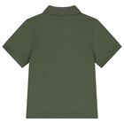 Boys Green Logo Polo Shirt, 8, hi-res