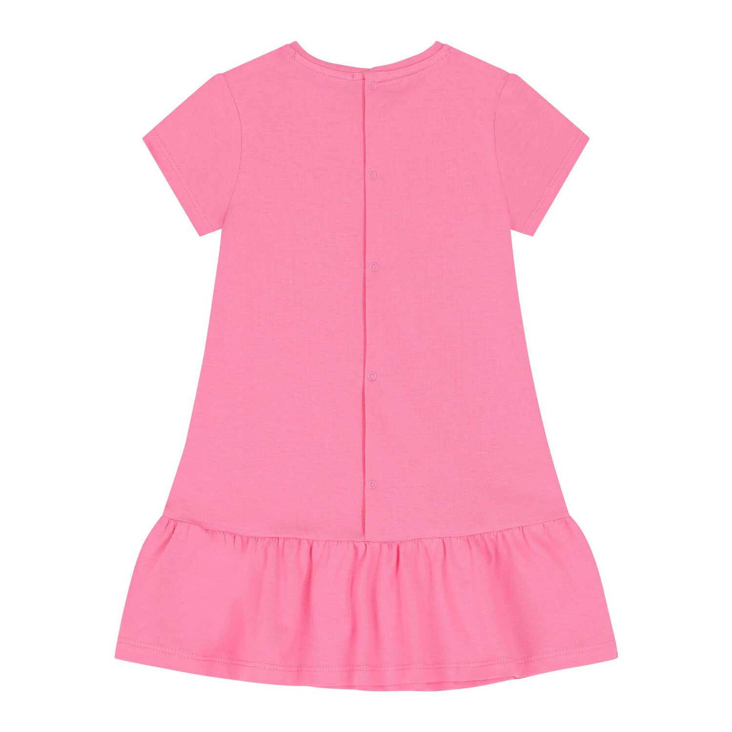 فستان بنات بطبعة حقيبة باللون الوردى, 3, hi-res