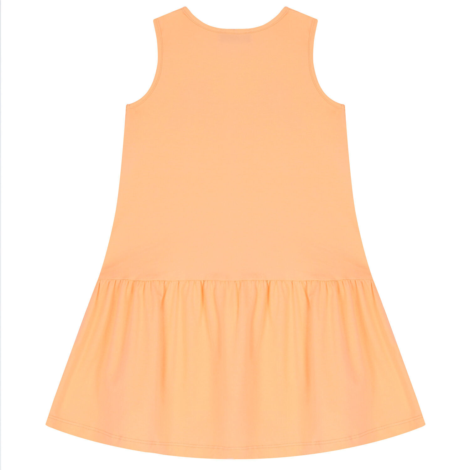 Girls Orange Logo Dress, 1, hi-res