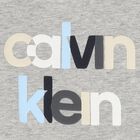 بدلة رياضية بالشعار للأولاد باللون الرمادي, 1, hi-res