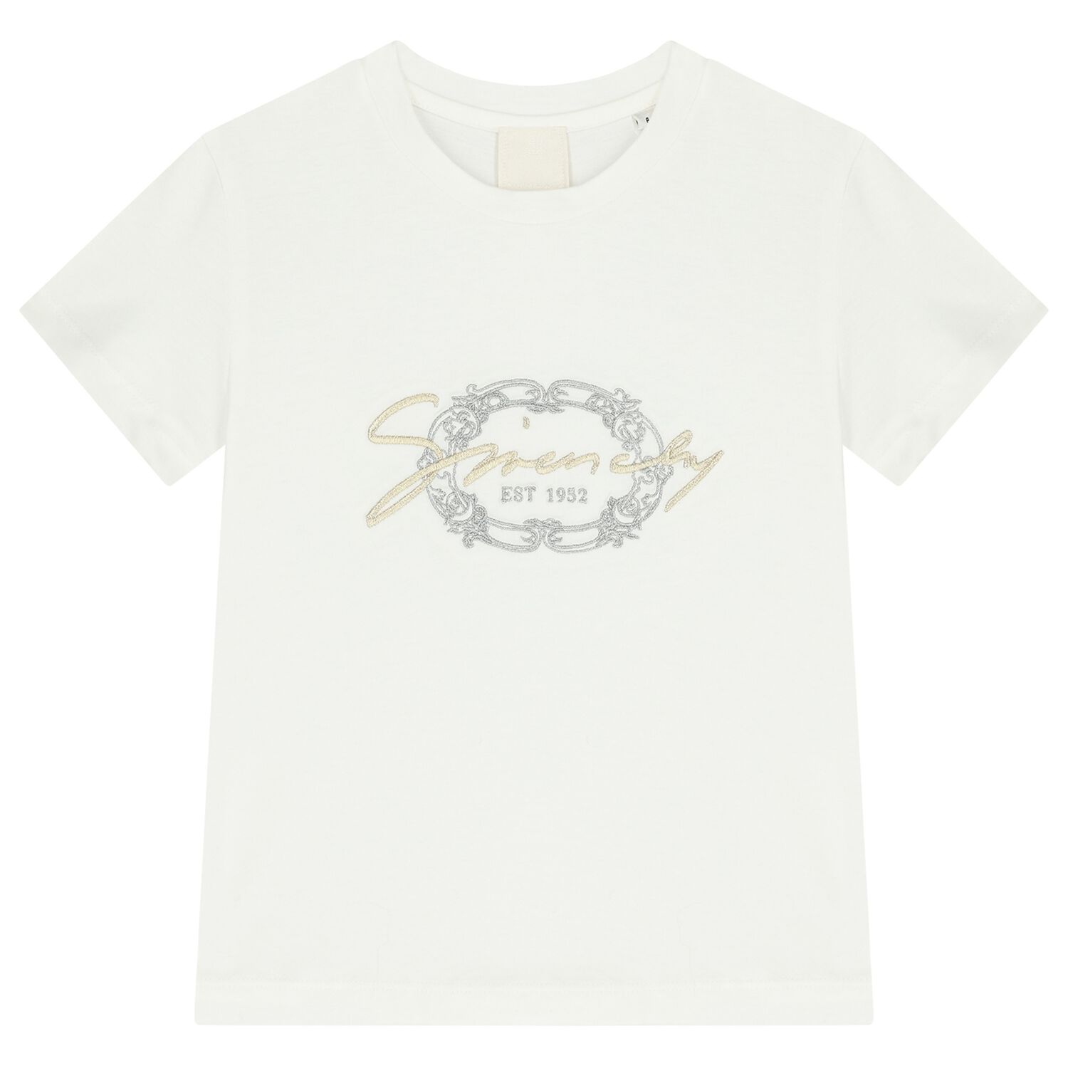Girls White Logo T-Shirt, 1, hi-res