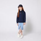 Girls Navy Blue Logo Cap, 1, hi-res