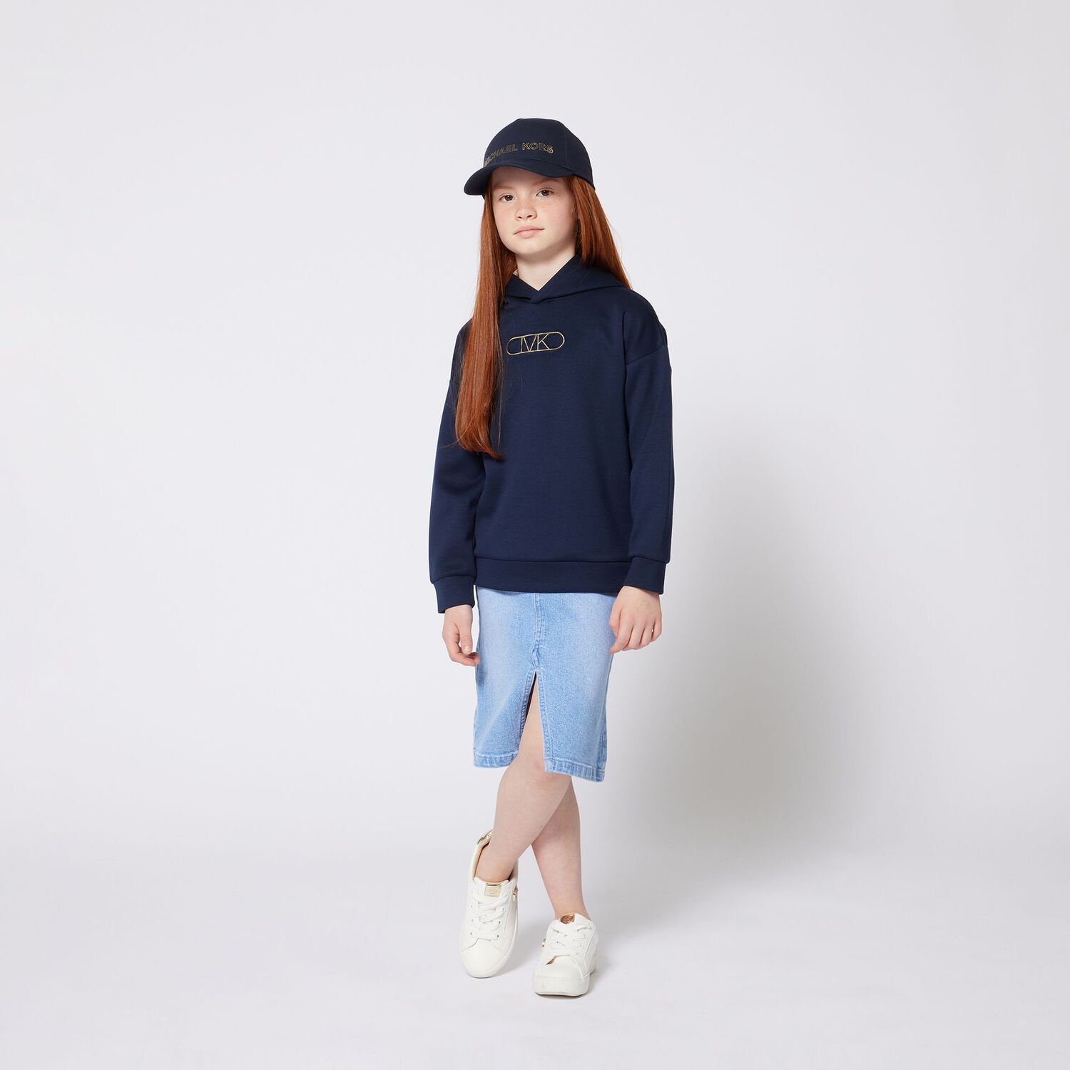 Girls Navy Blue Logo Cap, 1, hi-res image number null