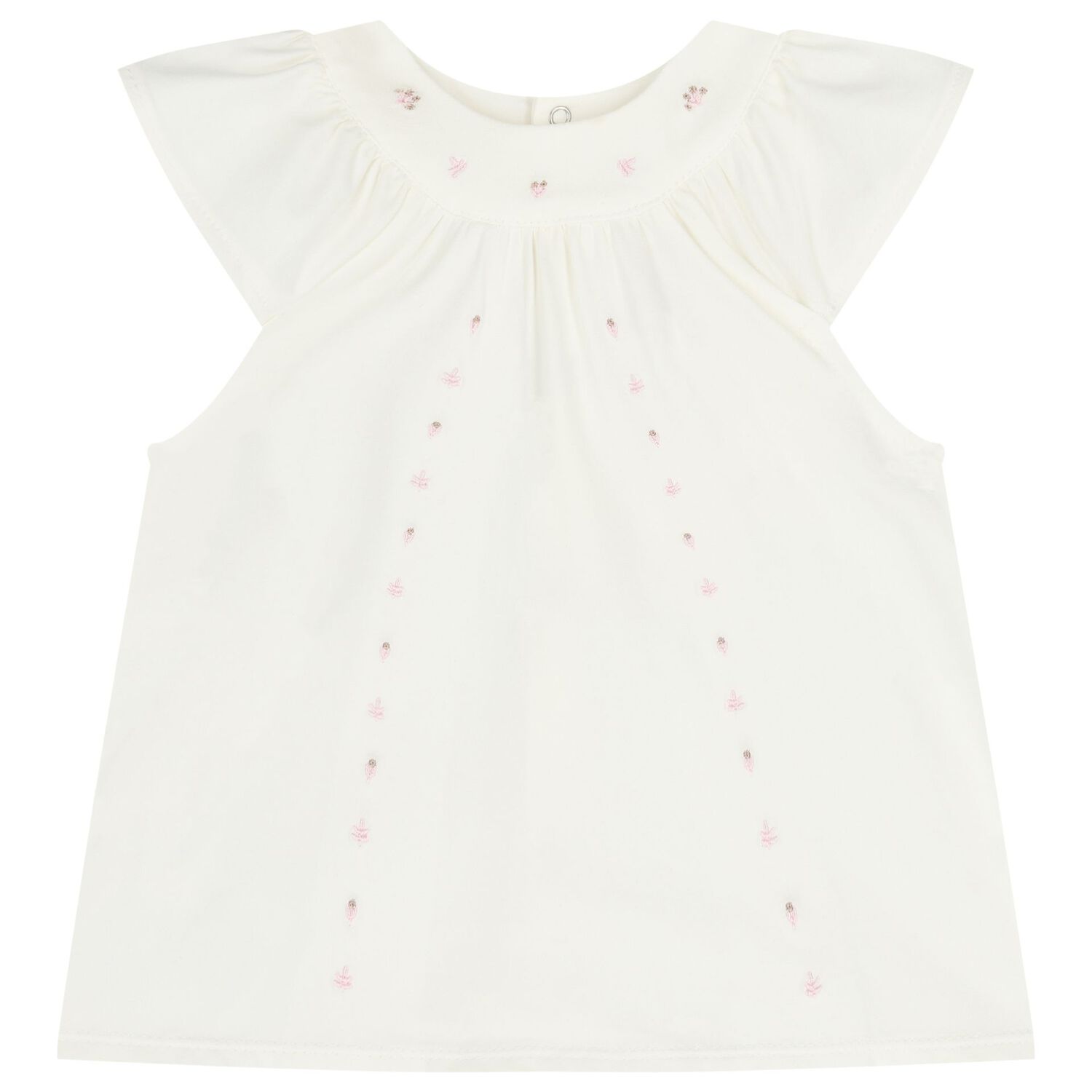 Baby Girls Ivory & Pink Floral Shorts Set ( 2-Pack ), 2, hi-res