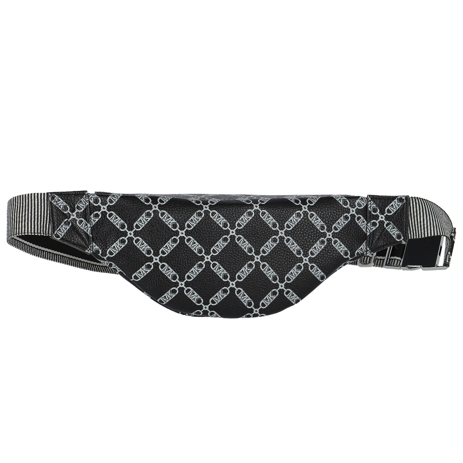 Girls Black Chain Logo Belt Bag, 1, hi-res