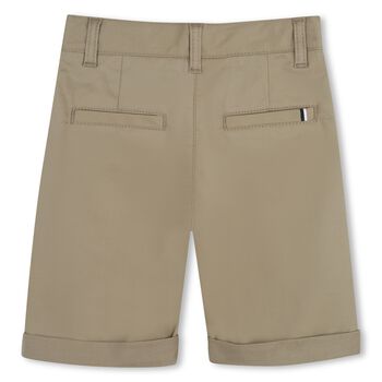 Boys Beige Chino Shorts