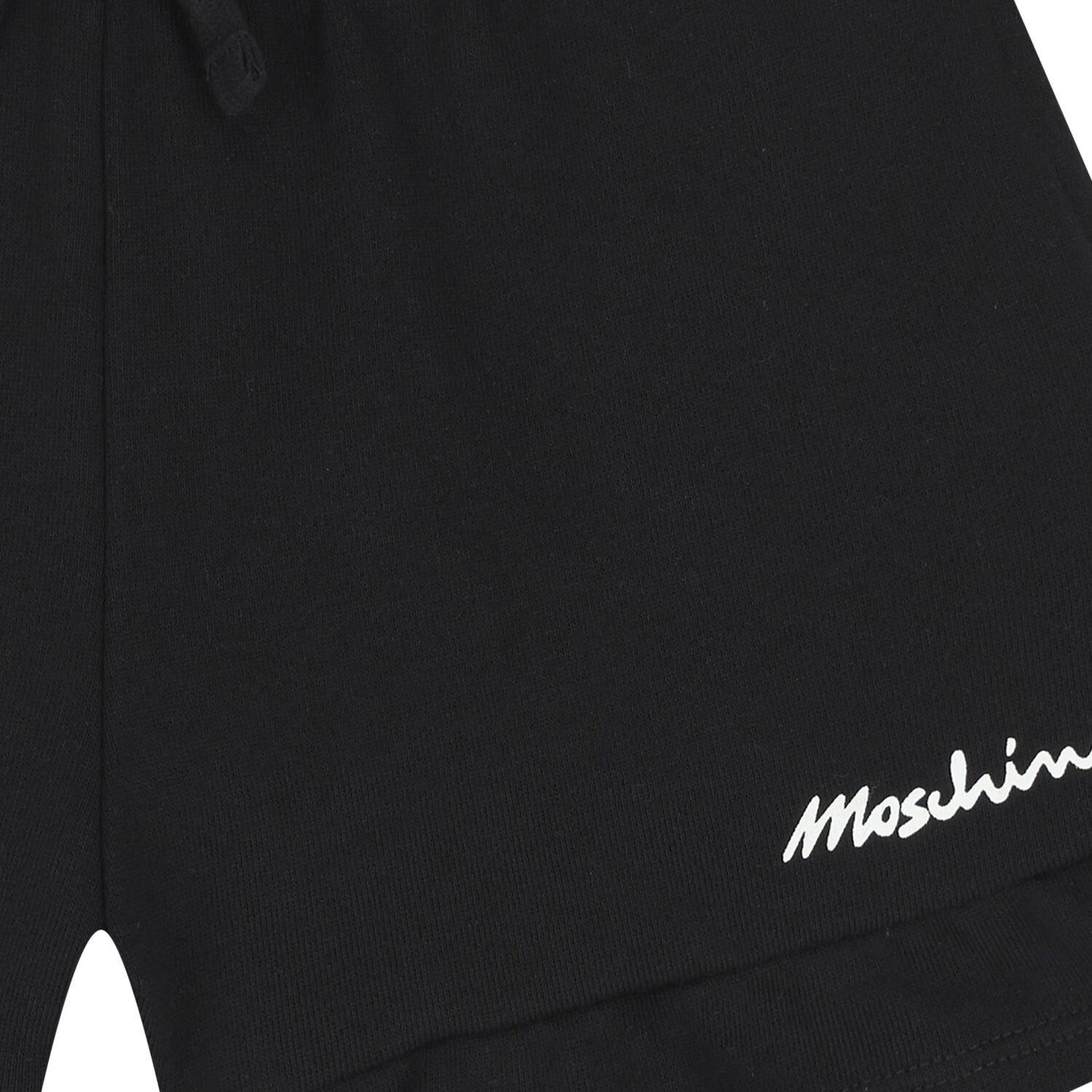 Girls Black Logo Shorts, 2, hi-res