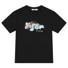 Boys Black Logo T-Shirt, 2, hi-res