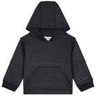 Younger Boys Navy Blue Logo Hooded Top, 1, hi-res