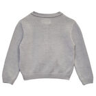 Girls Grey Cardigan, 1, hi-res