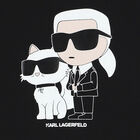 Girls Black Logo Long Sleeve Top, 1, hi-res