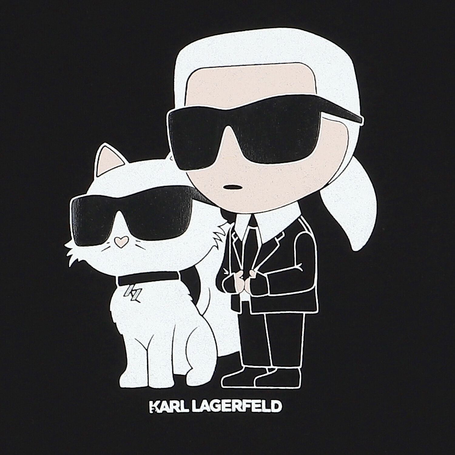 Girls Black Logo Long Sleeve Top, 1, hi-res