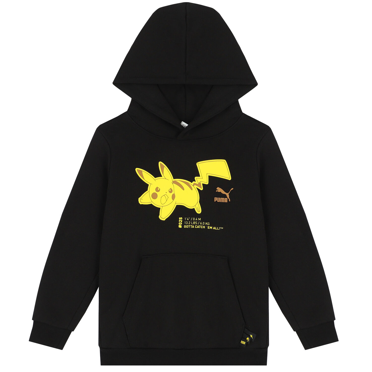 Black Pokemon Logo Hooded Top, 1, hi-res