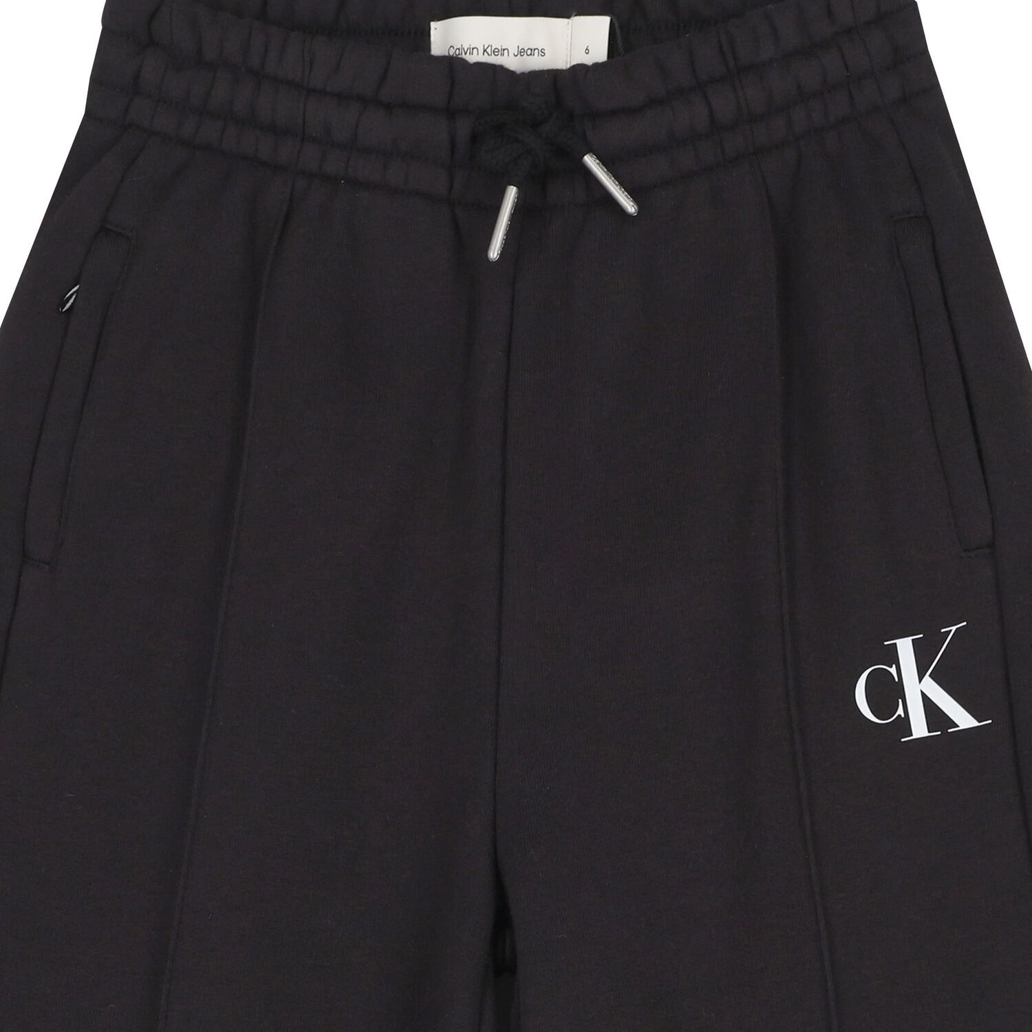 بنطلون أسود بشعار للبنات, 1, hi-res image number null