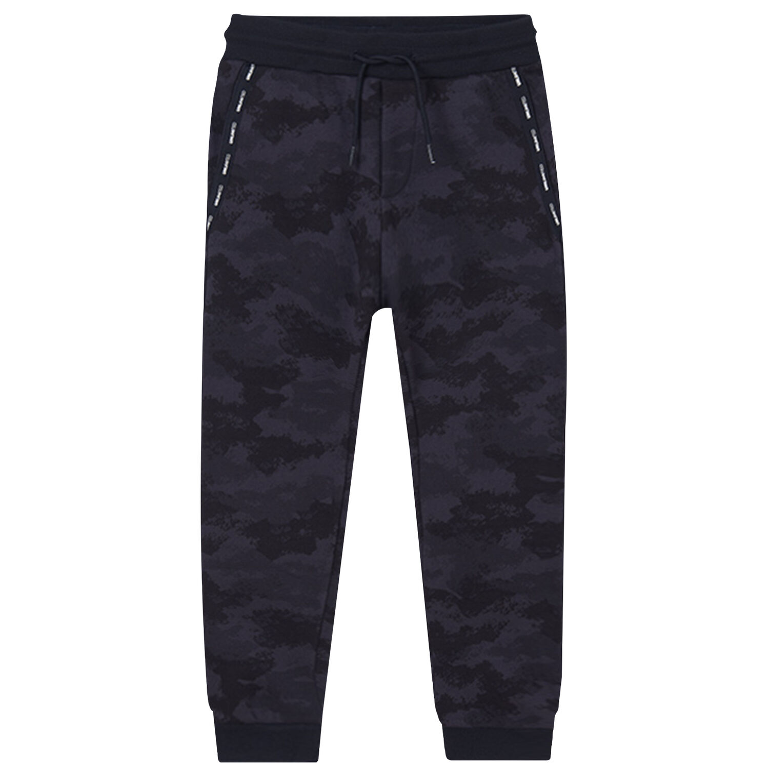 Boys Navy Camouflaged Joggers, 1, hi-res image number null
