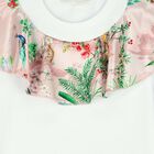 تيشيرت بطبعة خريطة أبيض للبنات, 1, hi-res